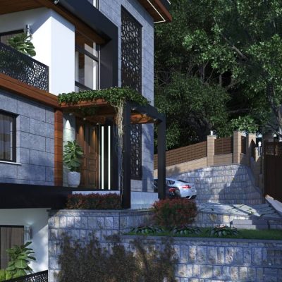 Doğal Doku ve Modern Lüks: SPA Alanlı ve Teraslı Malikane Projesi