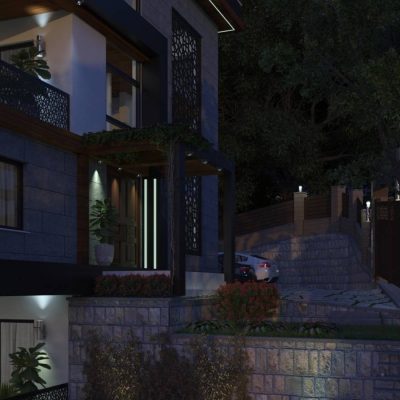 Doğal Doku ve Modern Lüks: SPA Alanlı ve Teraslı Malikane Projesi