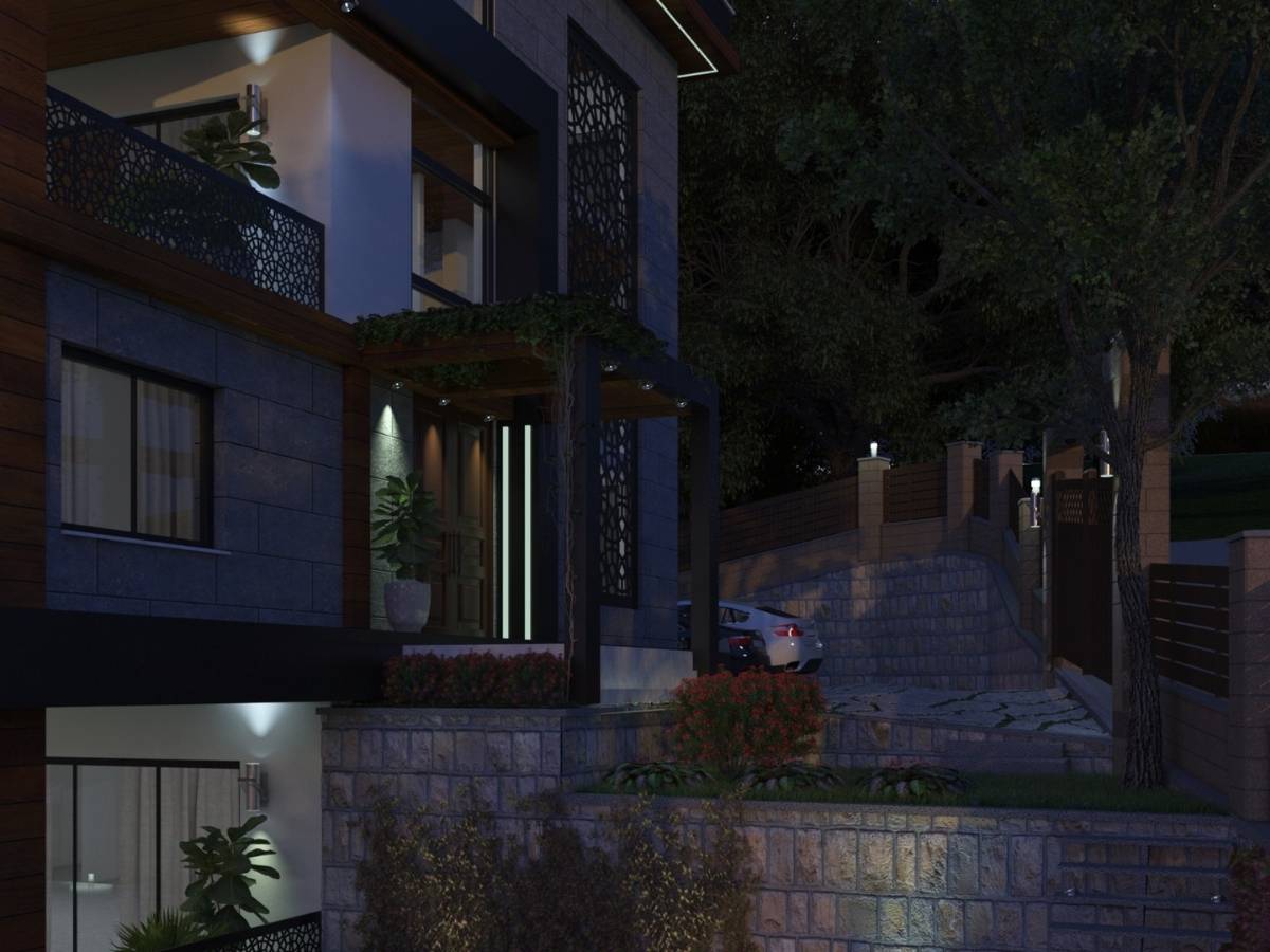 Doğal Doku ve Modern Lüks: SPA Alanlı ve Teraslı Malikane Projesi