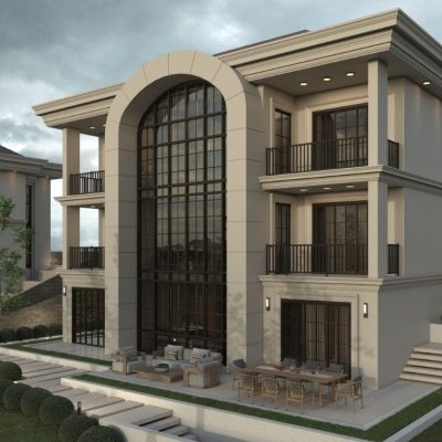 Neo-Klasik Şıklık: Galerili ve Teraslı Lüks Villa Projesi